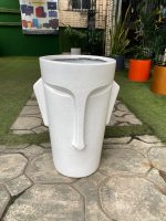 Linear Face fiberglass Vase