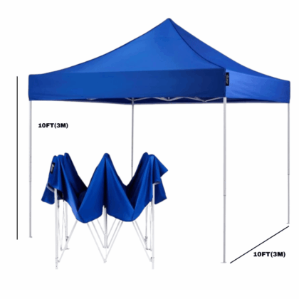 10ft x 10ft Mendels Foldable Canopy Tent – Heavy Duty Outdoor Pop Up Shelter