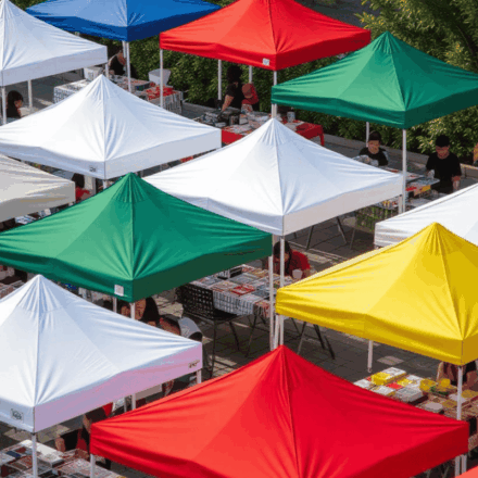 Mendels Foldable Canopy Tent – Heavy Duty Outdoor Pop Up Canopy for Event and Business