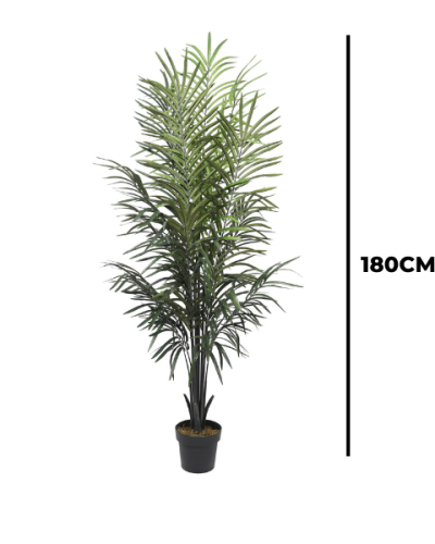 Fake Dark Areca Palm Plant - 180cm
