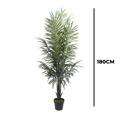 Fake Dark Areca Palm Plant - 180cm