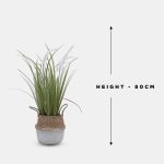 Reed Artificial Plants Plus Seagrass Basket - Image 3