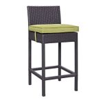 Convene Outdoor Patio Fabric Bar Stool - Image 2