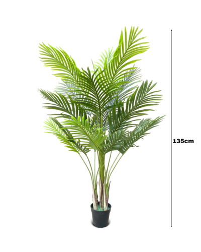 Artificial 3-Stems Palm Plant - 135cm