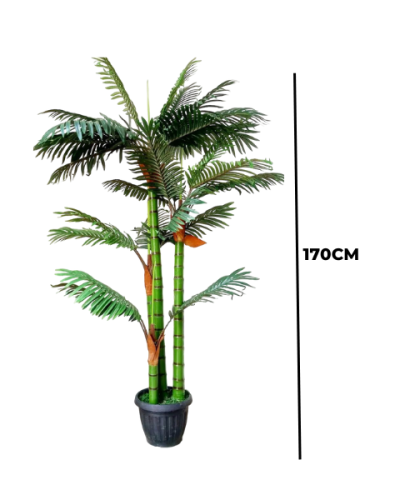 Artificial Four Stems Palm Tree Plant - 170cm