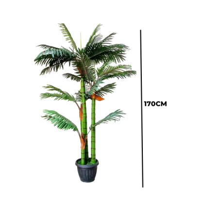 Artificial Four Stems Palm Tree Plant - 170cm
