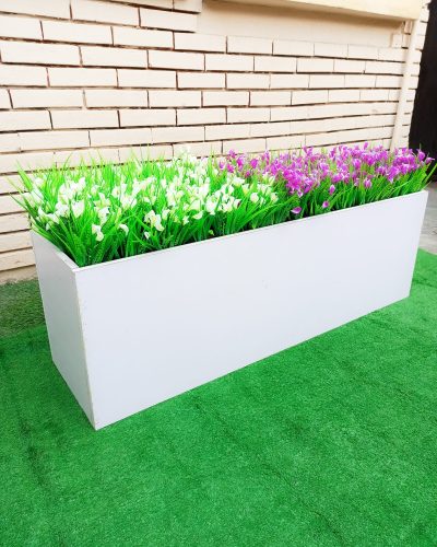 Quality Wooden Vase Potted With Vine Flowers - Height 50cm