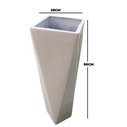 PLAMOND FIBERGLASS FLOWER PLANTERS FOR OUTDOOR DECOR