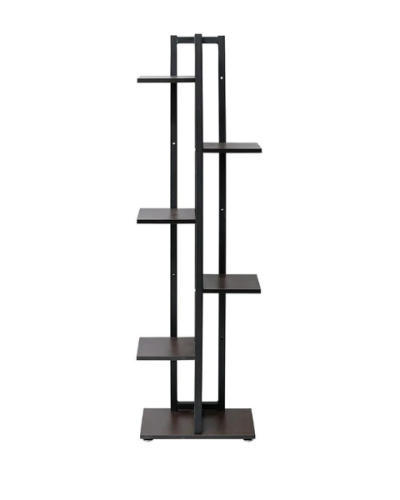 Steel-wood six floor metal flower stand