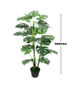Artificial Mini Monstera Flower Plant - 100cm