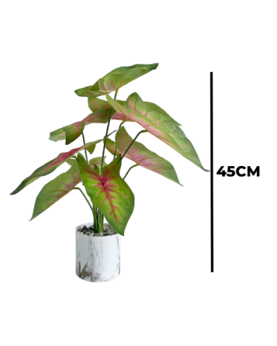 TABLETOP ARTIFICIAL PLANTS | FAUX CALADIUM PLANT| SHOP NOW
