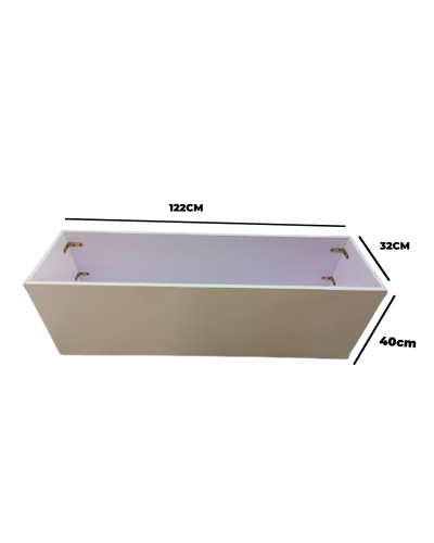 TROUGH WOODEN FLOWER VASE FOR OUTDOOR/INDOOR DESIGN