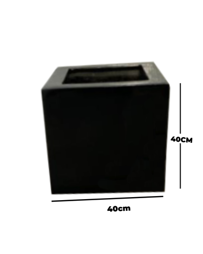 MEDIUM SQUARE FIBERGLASS VASES-INDOOR & OUTDOOR DECOR