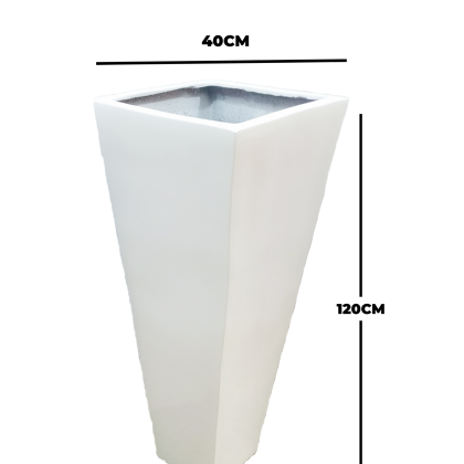 Tapered Fiberglass Flower Pot - 120cm