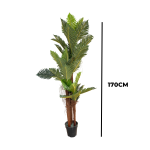 Artificial Three Stems Sheath Palm Tree Plants - 170cm