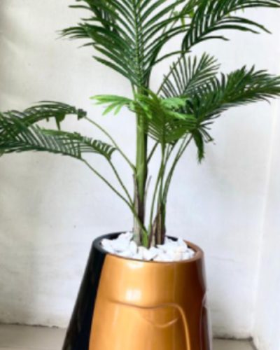 Artificial Plants/Flowers And Fiberglass Pot | Combo Of Fake Plants