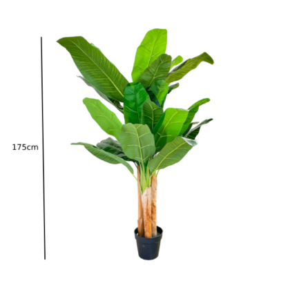 Artificial Three Stem Banana Tree Plants - 175cm
