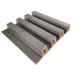 WPC Fluted Wall Panel | Grey Marble