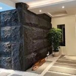 PU Stone Skin Panels | Wall Cladding | Black color panel - Image 2