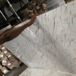 Marble Sheet | White and Gold Design - Image 2