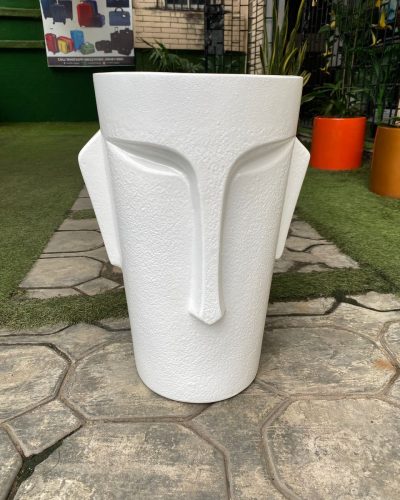 Linear Face Fiberglass Vase | Height:55cm