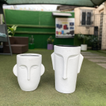 43cm Linear Face Fiberglass flower Pot/Vase/Planter for Indoor/Outdoor