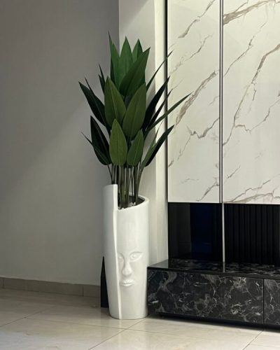 90cm face pot potted with 150cm skybird artificial plant