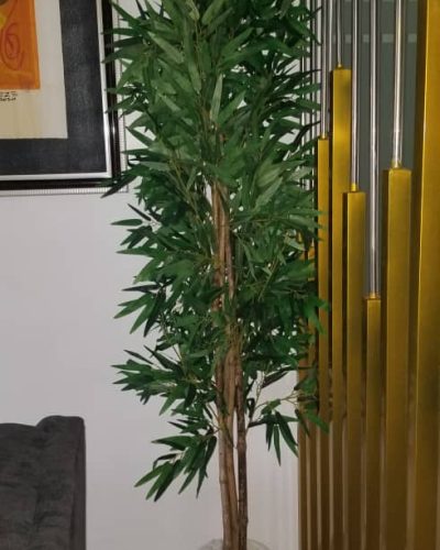 200cm Natural Bamboo Tree Potted With 33cm Egg Classic fiberglass Pot