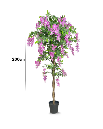 Artificial Wisteria Tree Plant – Elegant Faux Floral Decor for Events and Homes