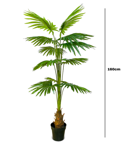 Artificial Mesh Fan Palm Tree Plants - 160cm