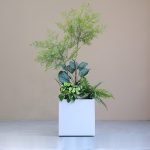 Elegant Indoor Artificial Greenery Landscaping Design with Fiberglass Planters for Office and Home - Image 2