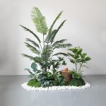 Hotel Landscaping Design with Decorative Moss and White Stones –  Indoor Décor - Image 7