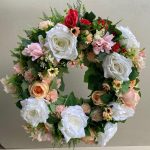Elegant Floral Wreath (50cm) | Luxury Decorative Flower Wreath for Home, Events & Memorials - Image 2