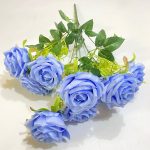 Artificial Rose Flowers | 55cm 9-Heads flowers for Wedding and Home Decoration Floral setup (PN-1) - Image 3
