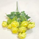 Artificial Rose Flowers | 55cm 9-Heads flowers for Wedding and Home Decoration Floral setup (PN-1) - Image 4