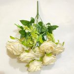 Artificial Rose Flowers | 55cm 9-Heads flowers for Wedding and Home Decoration Floral setup (PN-1) - Image 6