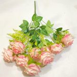 Artificial Rose Flowers | 55cm 9-Heads flowers for Wedding and Home Decoration Floral setup (PN-1) - Image 10