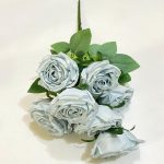 9 Heads Bouquet Camellia Artificial Flowers | Wedding and Home Decoration Floral setup Roses (PN-2) - Image 7