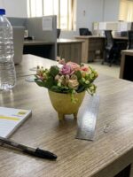 Artificial Table Top Flowers 7cm in Decorative Vase | Mini Indoor Flower Décor Nigeria - Image 12