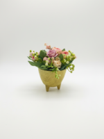 Artificial Table Top Flowers 7cm in Decorative Vase | Mini Indoor Flower Décor Nigeria - Image 4