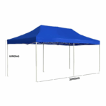 Metal Foldable Canopy Tent - 10ft by 20ft Water Resistant Tent Canopy