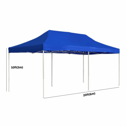 Metal Foldable Canopy Tent - 10ft by 20ft Water Resistant Tent Canopy