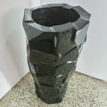 Bold Jagged Edge Fiberglass Pot – 77CM Tall, Striking Design - Image 2