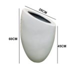 Chamfered Oval Fiberglass Pots – Stylish & Durable Planters - Image 4