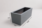 Trough Fiberglass Planter – 100CM Length, 40CM Height for Stylish Plant Displays