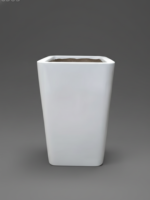 Cuboid Fiberglass Plant Planter – Modern & Durable Design