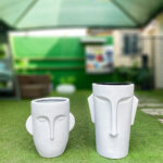 Mendels linear face fiberglass planter/Pots/Vases - Image 2