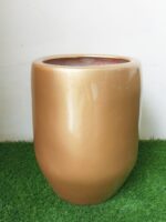 Chic Half-Cylinder Fiberglass Pot – 42CM Tall, Modern Style - Image 2