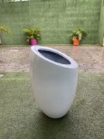 Chamfered Oval Fiberglass Pots – Stylish & Durable Planters - Image 2
