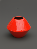 Elegant Onion-Shaped Fiberglass Vase – 45CM Tall, Unique Design